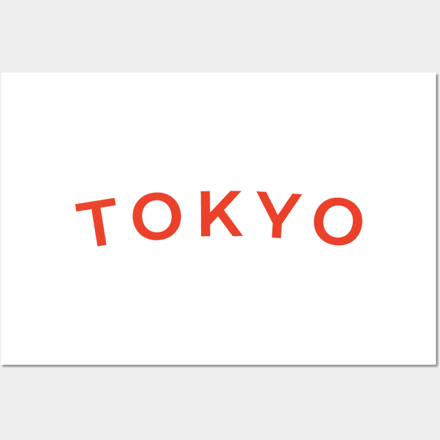 Tokyo City Typography Wall Art by calebfaires